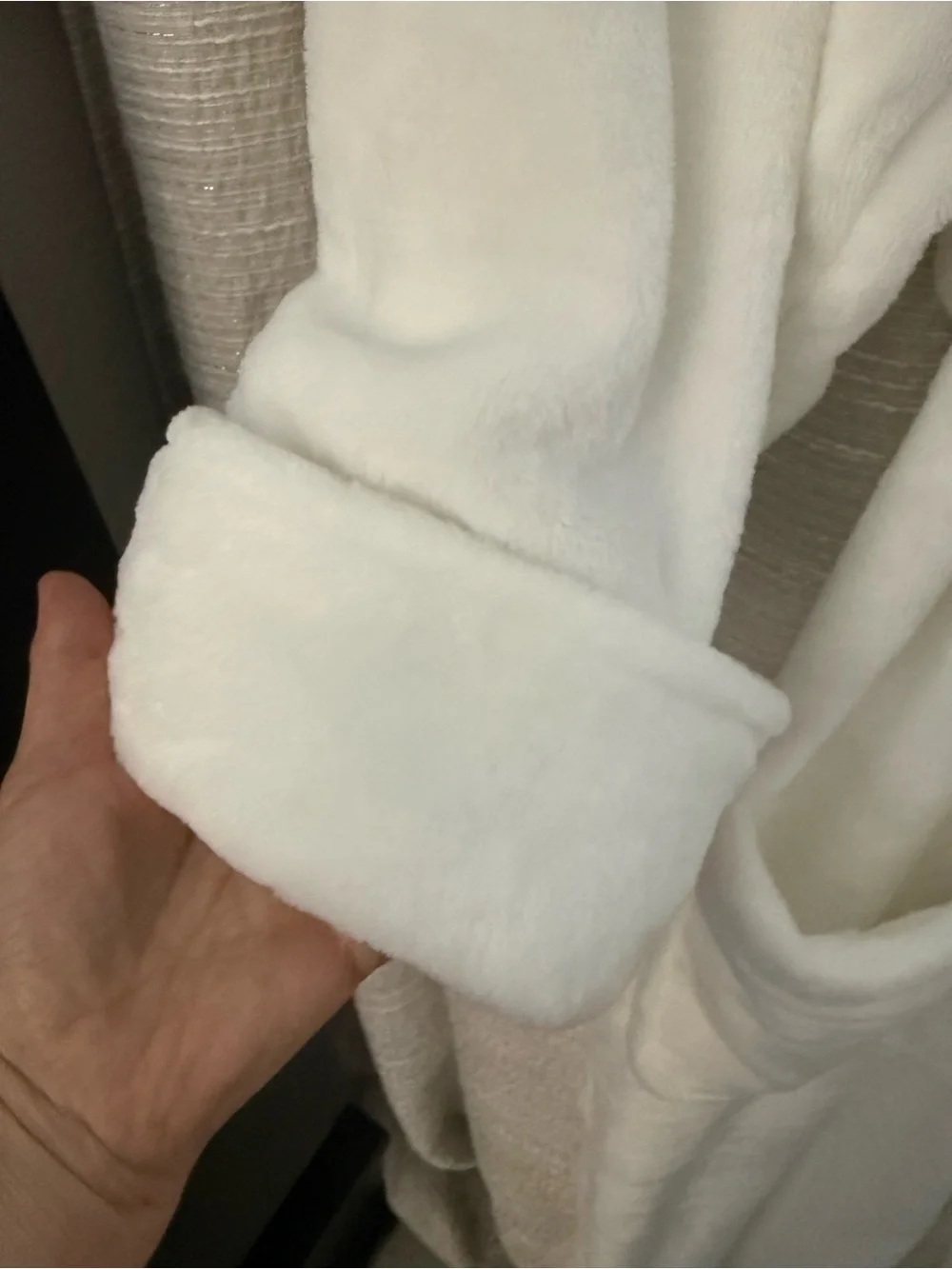 POTTERY BARN Lux Cozy ROBE WHITE Sz XL New